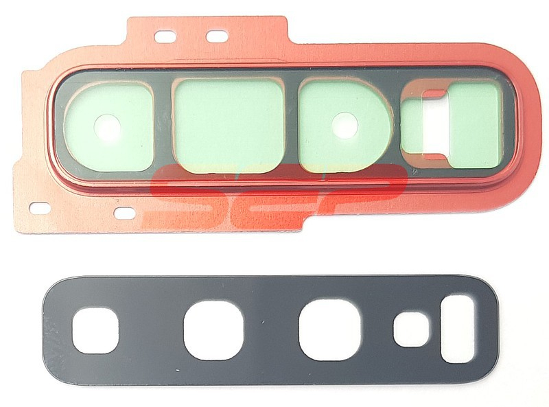 Geam camera cu Rama Samsung Galaxy S10 Plus / G975F RED 1 Geam camera cu Rama Samsung Galaxy S10 Plus / G975F RED