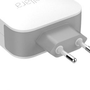 INCARCATOR RETEA CELLARA 2.4A CU CABLU DETASABIL MICRO USB - ALB