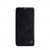 Husa Telefon Nillkin, LG V40 ThinQ, Qin Leather Case, Black