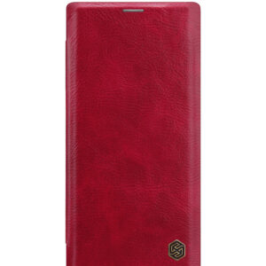 Husa Telefon Nillkin, Samsung Galaxy Note 10, Qin Leather Case, Red