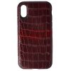 Toc TPU Leather Crocodile Apple iPhone X / XS Burgundy