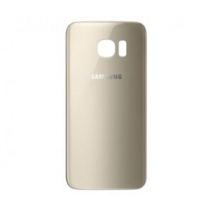 Acasa 1 CAPAC BATERIE CU GEAM CAMERA / BLITZ , SAMSUNG GALAXY S7 EDGE G935 GOLD ORIG SWAP (SERIE RAZUITA)