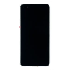 DISPLAY LCD CU TOUCHSCREEN HUAWEI P40, CU ACUMULATOR ALB, SERVICE PACK