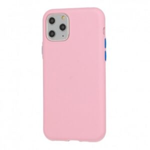 HUSA CAPAC SILICON MATT SOLID APPLE IPHONE 12 MINI (5,4") LIGHT PINK