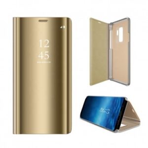 HUSA FLIP CARTE CLEAR VIEW HUAWEI P40 LITE E / Y7P, GOLD