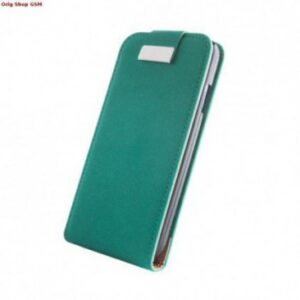 HUSA PIELE SAMSUNG ACE 2 I8160 SLIM FLIP TURQUISE METAL