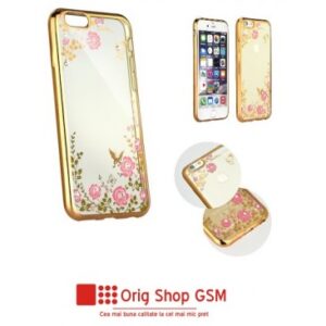 Acasa 19 HUSA SILICON DIAMOND FLOWER APPLE IPHONE 11 PRO GOLD