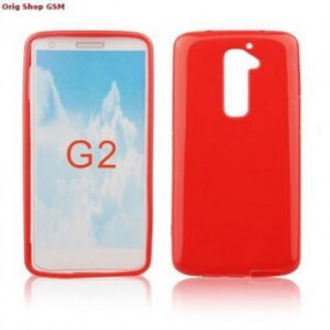 HUSA SILICON JELLY LG G2 ROSU
