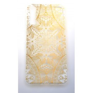 HUSA SILICON ULTRA SLIM, MODEL INDIA, SAMSUNG A750 GALAXY A7 2018, TRANSPARENT / GOLD, BLISTER