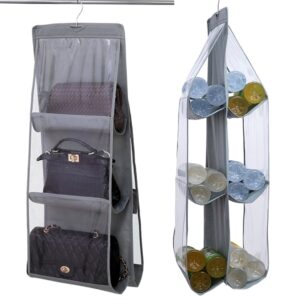 Organizator suspendat cu 6 rafturi pentru genti de mana