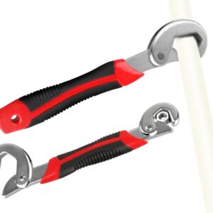 Set 2 chei universale multifunctionale de tip "carlig", din metal rezistent, 9-32mm, AVX-AG476A