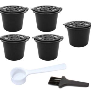 Set 5 capsule reutilizabile pentru Aparatele de Cafea Nespresso (Espressoare Nespresso)