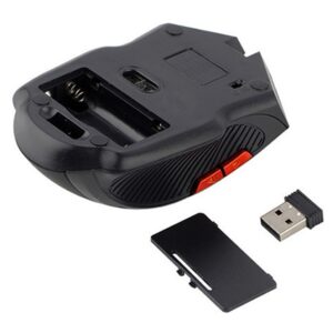 Mouse Optic Gaming Wireless, 1600 DPI, culoare Rosu