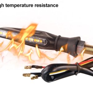 Set 2 lampi Semnalizare Moto SECVENTIALA, cu LED-uri Samsung, cu 2 functii, pozitie si semnalizare, 12V