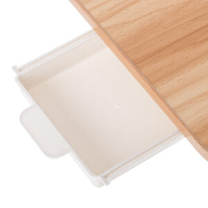 Masa pentru Laptop plianta din MDF, dimensiune 60 x 39,5 cm, cu USB, sertar, lampa si ventilator