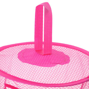 Organizator Suspendat cu 3 rafturi pentru jucarii, culoare Roz