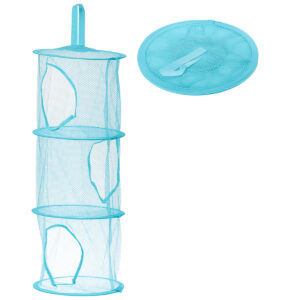 Organizator Suspendat cu 3 rafturi pentru jucarii, culoare Albastru