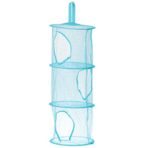 Organizator Suspendat cu 3 rafturi pentru jucarii, culoare Albastru