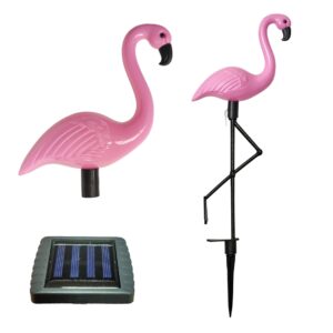 Set 3 x Lampa Solara estetica exterioara de gradina model "Flamingo"