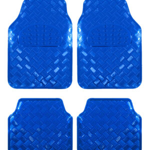 Covorase Auto Universale, model Diamond, culoare Crom Albastru