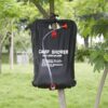 Dus solar suspendat pentru camping sau plaja, capacitate 20l, culoare Neagra