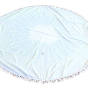 Prosop mare de plaja, super absorbant, forma rotunda, diametru 150cm, model Ananas