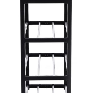 Raft Elegant pentru depozitare Pantofi sau Pantaloni, cu traverse metalice, 4 nivele, dimensiuni 58 x 42 x 18 cm