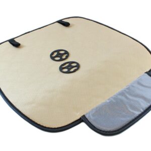 Husa Confortabila de protectie scaun sofer, foarte rezistenta, cu perforatii pentru aerisire si buzunar, culoare Neagra