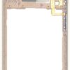 Carcasa mijloc Samsung Galaxy A7 2018 / A750 GOLD