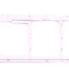 Suport SIM Huawei Y7 2019 PINK