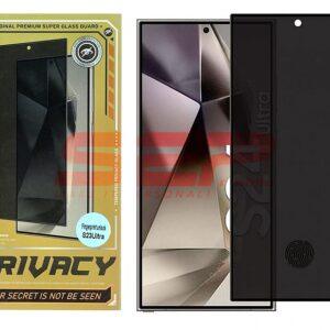 Folie protectie display sticla Privacy FingerPrint Unlock Samsung Galaxy S24 Plus Black