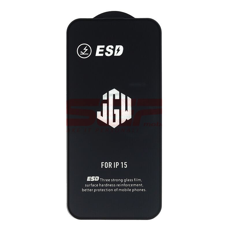 Folie protectie display sticla Premium JGW Apple iPhone 15 Pro Max - imagine 2