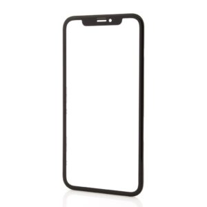 Geam Sticla + OCA iPhone XR, Negru + Rama