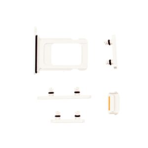 Side Key iPhone 14, 14 Plus, SET, Silver