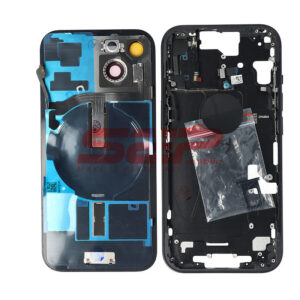 Carcasa completa + uper flex iPhone 15 BLACK