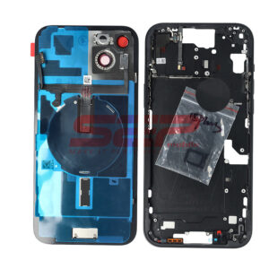 Carcasa completa + uper flex iPhone 15 Plus BLACK