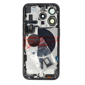 Carcasa completa + uper flex iPhone 15 PRO BLACK