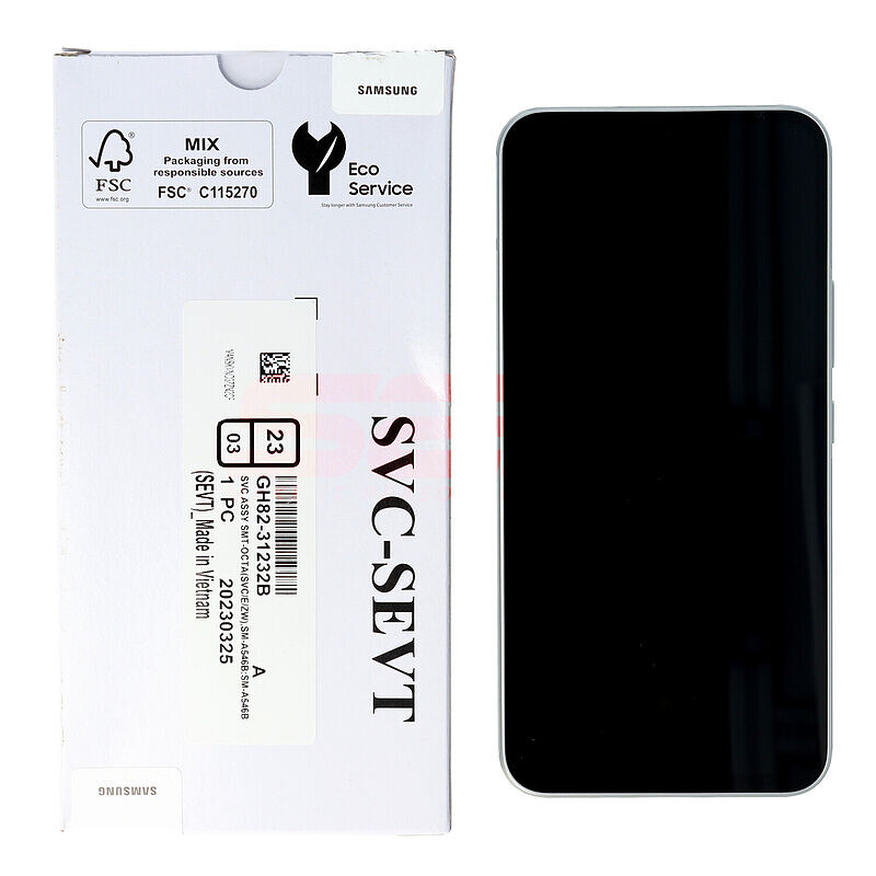 LCD+Touchscreen cu Rama Samsung Galaxy A54 5G / A546 WHITE Original Service Pack - imagine 2