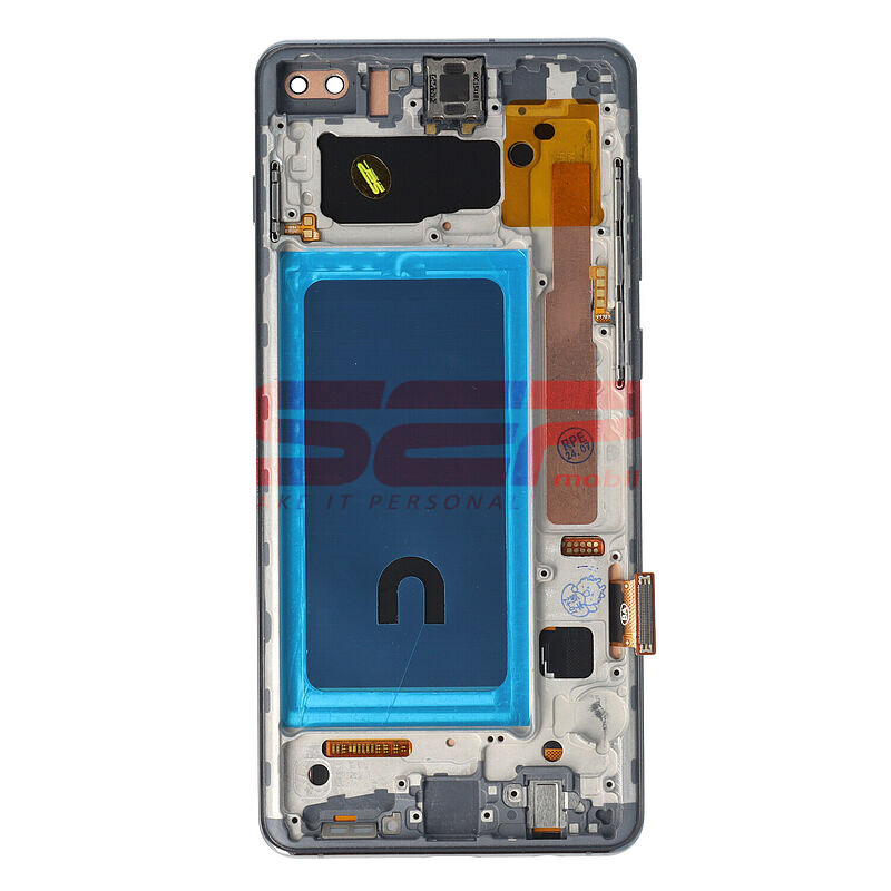 LCD+Touchscreen cu Rama Samsung Galaxy S10 Plus / G975 BLACK INCELL