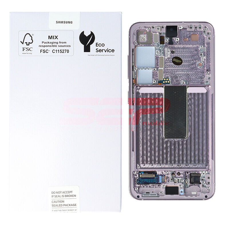 LCD+Touchscreen cu Rama Samsung Galaxy S23 5G / S911 LAVENDER Original Service Pack