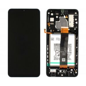 DISPLAY LCD CU TOUCHSCREEN SAMSUNG A326 GALAXY A32 5G NEGRU CU RAMA