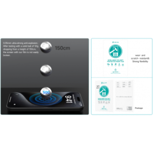 FOLIE PROTECTIE ECRAN TPU HD (SILICON) (0,35 MM / 350 MICRONI) DEVIA, SIZE: 120 MM * 180 MM