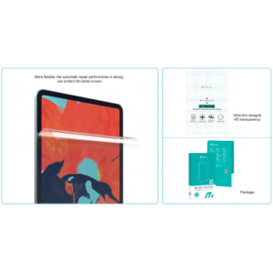 FOLIE PROTECTIE ECRAN TPU (SILICON, AUTO REGENERARE) (TABLETE-IPAD) (150 MICRONI) DEVIA, SIZE: 225 MM * 325 MM, 12,9 INCH