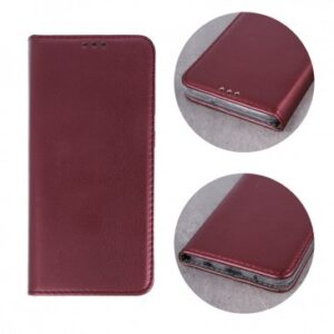 HUSA FLIP CARTE / STAND LG K61, INCHIDERE MAGNETICA BURGUNDY