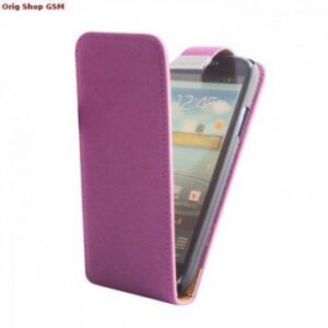 HUSA PIELE LG OPTIMUS L5 2 SLIM FLIP MOV METAL