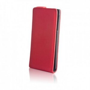 HUSA PIELE STAND SAMSUNG GALAXY S5 G900 SLIM FLIP ROSU