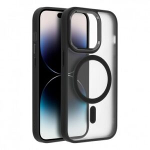 HUSA PROTECTIE TPU MATT, APPLE IPHONE 14 PLUS, COMPATIBIL MAGSAFE, NEGRU BLISTER