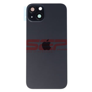 Capac baterie iPhone 15 PLUS BLACK (cu geam camere si clame)