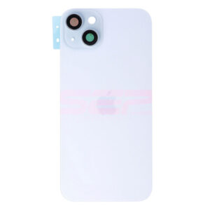 Capac baterie iPhone 15 PLUS BLUE (cu geam camere si clame)